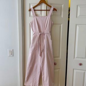 Copper Key Light Pink Cotton Jumpsuit